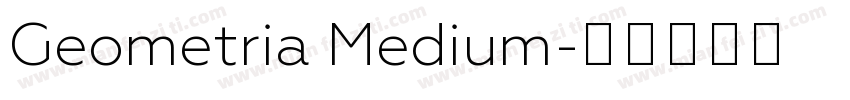 Geometria Medium字体转换